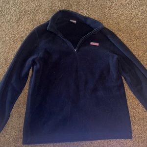 size XL fleece quarter size; Color: Navy